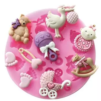 1 шт. маленькая детская силиконовая форма для шоколадного желе фрезерная форма для помадки инструменты для украшения торта 1pcs