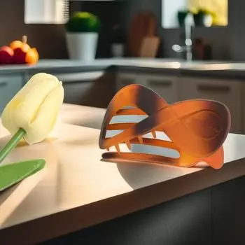 1 шт. маленькая геометрическая заколка в форме восьмерки для затылка, матовая текстура, элегантный ретро аксессуар для волос;