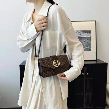 1 шт., маленькая квадратная сумка чистого цвета, модная сумка через плечо, женская сумка может вместить мобильный телефон