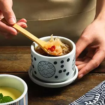 1 шт., маленькая старинная керамическая кастрюля для тушения с крышкой, миска для десерта, миска для яичного супа на пару, креативная бытовая кастрюля для тушения в ресторане