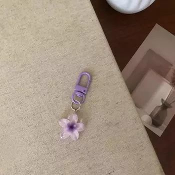 1 шт. Маленький брелок в виде цветка для багажа, брелок из смолы, сумка, украшения из смолы, брелок для ключей, украшение многоцветное