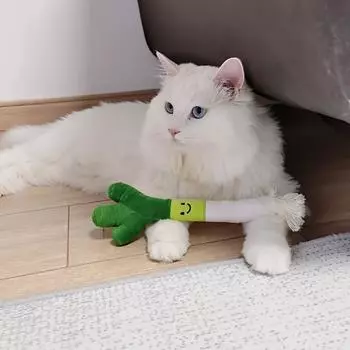 1 шт. Маленький Шалот Супер Милый Кот Мятный Колокольчик Игрушка Мультяшная Игрушка Самостоятельное Устройство Для Скрежетания Зубами Мягкая Кошка Игрушка Мята Товары Для Кошек