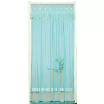 1 шт. марлевая занавеска для двери, кружевная сетка от насекомых, сетка от комаров, занавеска для перегородки зелёный