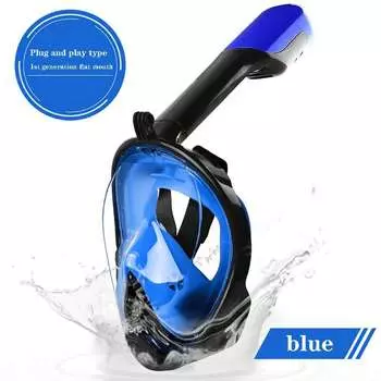 1 шт. маска для дайвинга, дыхательная трубка, полностью сухая, для взрослых и детей, сменная маска для дайвинга, набор для помощи при плавании