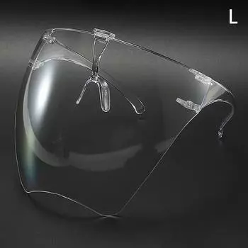 1 шт. Маска для лица полная прозрачная высокой четкости, защитная от запотевания и брызг, очки высокой прозрачности, инструмент для нейл-арта L