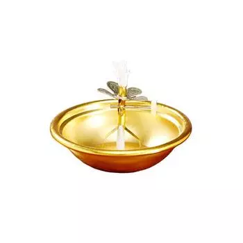 1 шт. масляная лампа на высоких ножках из сплава, элегантная регулируемая свеча, винтажные буддийские принадлежности, украшения для масляной тарелки, держатель для лампы гхи