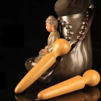 1 шт. Массажер деревянная акупунктурная палочка деревянная массажная палочка фасциальная акупунктурная триггерная точка стопы массаж тела инструменты для ухода за здоровьем