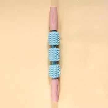 1 шт., массажер для йоги, трехколесная фитнес-палка для йоги синий