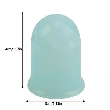 1 шт., массажная чашка, силиконовая банка, вакуумное устройство, портативный массажер для тела с силикагелем, массажная чашка, вакуумная банка 1PCS