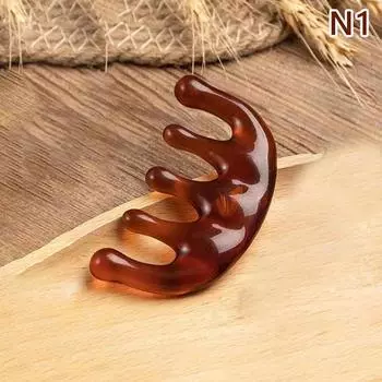 1 шт., массажная расческа для тела и меридианов, смоляная расческа с пятью широкими зубьями, кровообращение