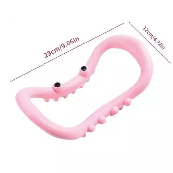 1 шт. Массажное кольцо для йоги TPE, однотонный круг для пилатеса, растяжка, для силовых тренировок бедер и рук, вспомогательное оборудование розовый