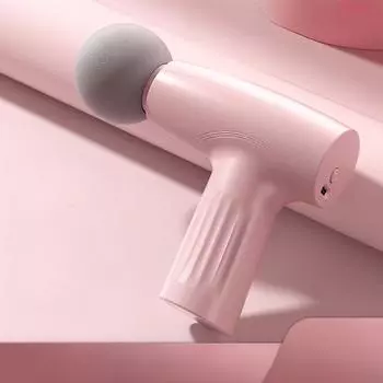 1 шт. Массажный пистолет для фасций, расслабление мышц, мини, умный, электрический, с губчатой головкой, модель с зарядкой, 3-ступенчатая регулировка, вибрационный массажный пистолет