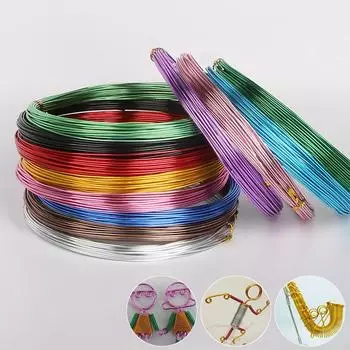 1 шт., материал ручной работы для окисленной цветной алюминиевой проволоки, мягкая алюминиевая проволока для изготовления ювелирных изделий, аксессуары для ювелирных изделий своими руками 1mm*10m кофейный