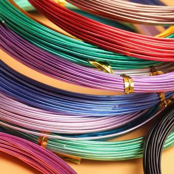 1 шт., материал ручной работы для окисленной цветной алюминиевой проволоки, мягкая алюминиевая проволока для изготовления ювелирных изделий, аксессуары для ювелирных изделий своими руками 1.5mm*5m кофейный