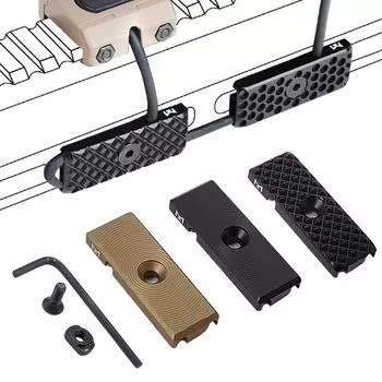 1 шт. Матрица/звуковой шаблон крысиного хвоста триммер металлический TNV провод PEQ M600/300 фонарик слот для карты для системы MLOK Sonic lines песочный