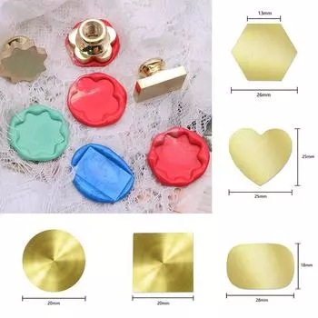 1 шт., медная головка для скрапбукинга, сургучная печать, латунная заготовка, не выгравированная, ретро сургучная печать, конверт A