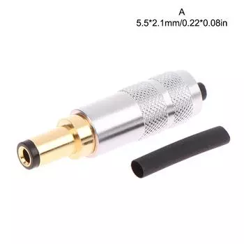 1 шт. медное золотое покрытие 5,5 X 2,5 / 5,5 X 2,1 / 4,0X1,7 / 3,5 X 1,3 штекер постоянного тока для линейного выходного питания 5.5*2.1mm