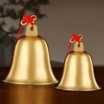1 шт. Медный колокольчик, подвеска, фэн-шуй, аксессуары, предметы интерьера, уличный колокольчик, рождественские украшения, подвеска в виде колокольчика