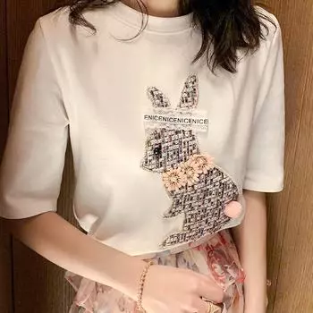 1 шт. медведь кот сделай сам шитье цветок нашивка одежда аксессуары сумка декор мультфильм милый 3D вышитый милый кролик шить аппликация