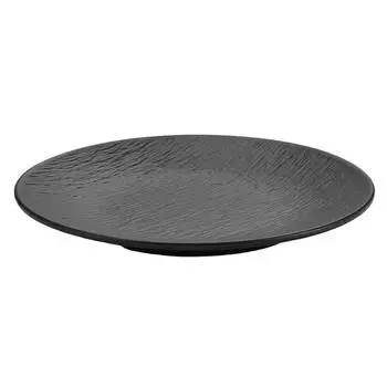 1 шт. Меламиновая тарелка японская пластиковая черная дисковая огненная тарелка для говядины в западном стиле плоская коммерческая