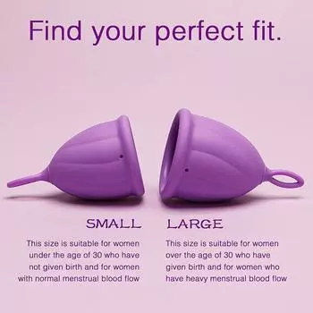 1 шт. менструальная чаша гигиена период для женщин менструальная чаша силиконовая менструальная чаша анти-боковая утечка менструальная чаша L фиолетовый