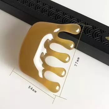 1 шт. меридианная массажная расческа смоляная большая головка зубчатая акупунктурная терапия артефакт когти декомпрессионная портативная расческа для массажа кожи головы