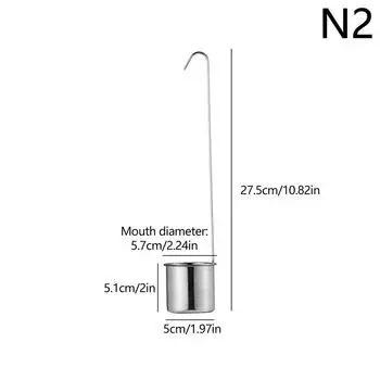 1 шт. Мерный стакан из нержавеющей стали для вина, кухонный бар, наборы мерных инструментов для соуса, масла, кофе, пива, совок, половник, ложка с крючком