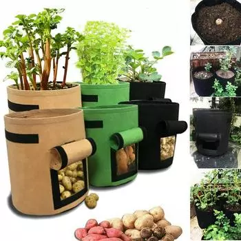 1 шт. мешок для посадки цветов, мешок для посадки картофеля, моркови, мешок для посадки таро, арахиса, тепличных овощей