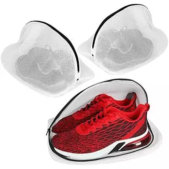 1 шт. мешок для стирки обуви, многофункциональная бытовая стиральная машина, специальный мешок для мытья обуви, большой мешок для стирки обуви с утолщенной сеткой Small Black Zipper