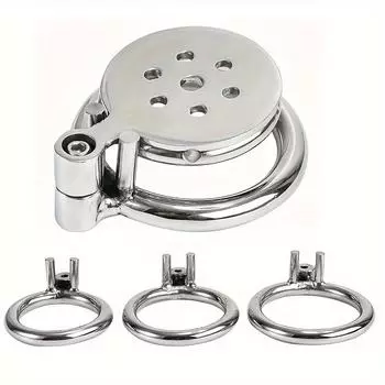 1 шт., металлическая клетка для мужского пениса, замок целомудрия, БДСМ, бондаж, кондиционер для взрослых, эротический пенис, бондаж, мужские секс-игрушки 1.57inch