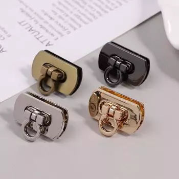 1 шт. металлическая маленькая сумка застежка поворотный замок застежка поворотный замок кожаная сумка для рукоделия женская сумка сумка через плечо кошелек сумка своими руками фурнитура