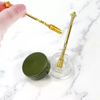 1 шт., металлическая мини-ложка, ложка, медицинская ложка, микро-лопатка для отладки, чайная ложка, десертная ложка для соли, мини-ложка для порошка золотой