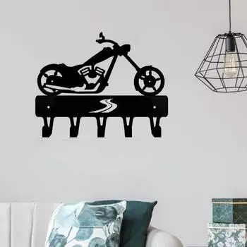 1 шт., металлическая настенная вешалка для одежды для дома, мотоцикла, держатель для ключей, для кухни, ванной, крючки, вешалки, органайзер для хранения бронзовый