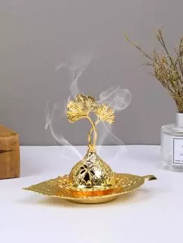 1 шт. Металлическая печь для благовоний, мини-маленькая ручная печь для благовоний, украшение для дома в стиле ближневосточного арабского дзен-стиля, украшение для чайной церемонии