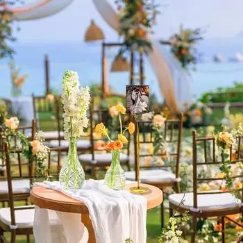 1 шт. металлическая подставка для свадебных фотографий, деловая фоторамка, нежный зажим для карточек, карточки с номерами столов 200*50mm золотой