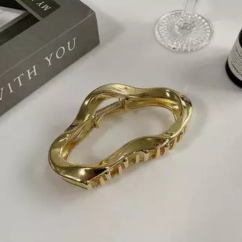 1 шт. Металлическая повязка на голову в виде белой акулы-облака высокого класса с заколкой, женственный стиль, прическа с зачесом, зажим-краб