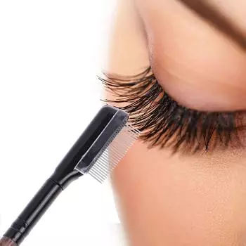 1 шт. металлическая расческа для ресниц бровей косметический макияж инструмент для наращивания ресниц