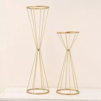 1 шт., металлические дорожные свинцовые вазы для цветов, цветочная композиция, настольный орнамент, свадебный декор, подставки для цветов 50cm