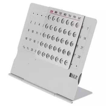 1 шт. металлические изделия с вечным календарем на 100 лет, офисные принадлежности one size серебряный