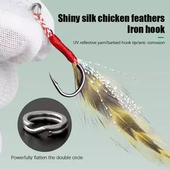 1 шт. металлические литые крючки для ловли рыбы на джиг, для ловли рыбы на морского окуня, искусственная приманка, снасти