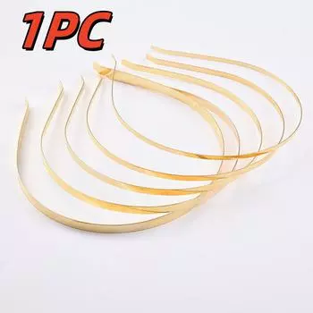 1 шт. Металлические ободки для волос DIY, Пустые гладкие обручи для волос, Повязка на голову, Однотонные тонкие оптовые ободки для мужчин и женщин, Аксессуары для волос ручной работы 3MM
