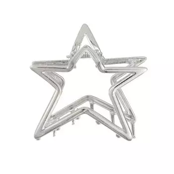 1 шт. Металлические заколки для волос с вырезом в виде пятиконечной звезды, аксессуары для женщин, заколка-акула для затылка, корейские Y2k аксессуары, мода