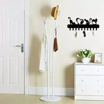 1 шт. Металлический держатель для ключей с дизайном Love Cat - настенная стойка с крючком для подвешивания, хранения и организации бронзовый