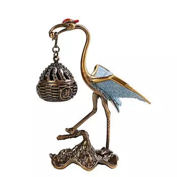 1 шт. металлический двухцелевой лебедь дракон фэн-шуй декор кран дизайн дзен курильница для благовоний подвесная печь для медитации