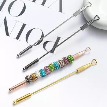 1 шт. металлический двухголовый толкатель кутикулы маникюрные инструменты для ногтей лак для ногтей клей для удаления кутикулы аксессуары розового золота