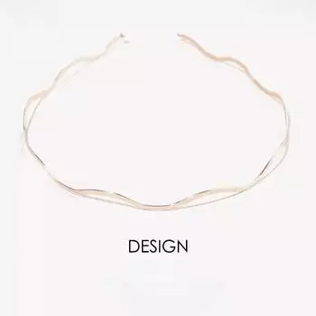 1 шт., металлический обруч для волос с тонкими волнами, золотисто-серебряный, женский, простой, практичный, обруч для волос с челкой, модные аксессуары для волос золотой