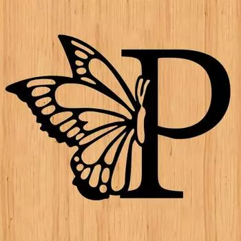 1 шт. Металлический знак с монограммой в виде бабочки - все буквы. Металлические Настенные Искусства. Декор Стены Буквами. Свадебный фон. Подарочное украшение для дома своими руками. светло-серый