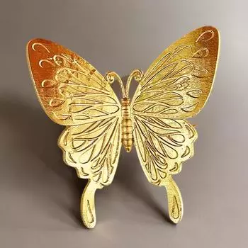 1 шт. металлическое украшение в виде бабочки ручной работы, которое можно использовать для украшения дома в качестве украшения комода и журнального столика Pack of 1