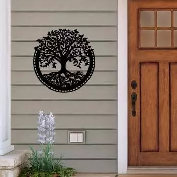 1 шт. Металлическое украшение в виде черепахи на дереве - современный металлический декор для стен, декоративная наклейка для дома светло-серый