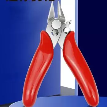 1 шт. микро резак с замком, ювелирные изделия, маленькие ножницы, мягкие кусачки, мини кусачки заподлицо, диагональный ручной инструмент красный